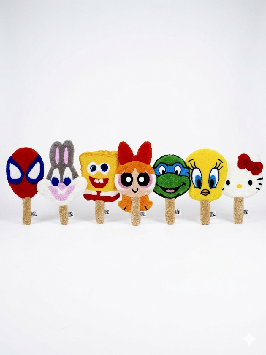 Popsicle Character Wall Rug