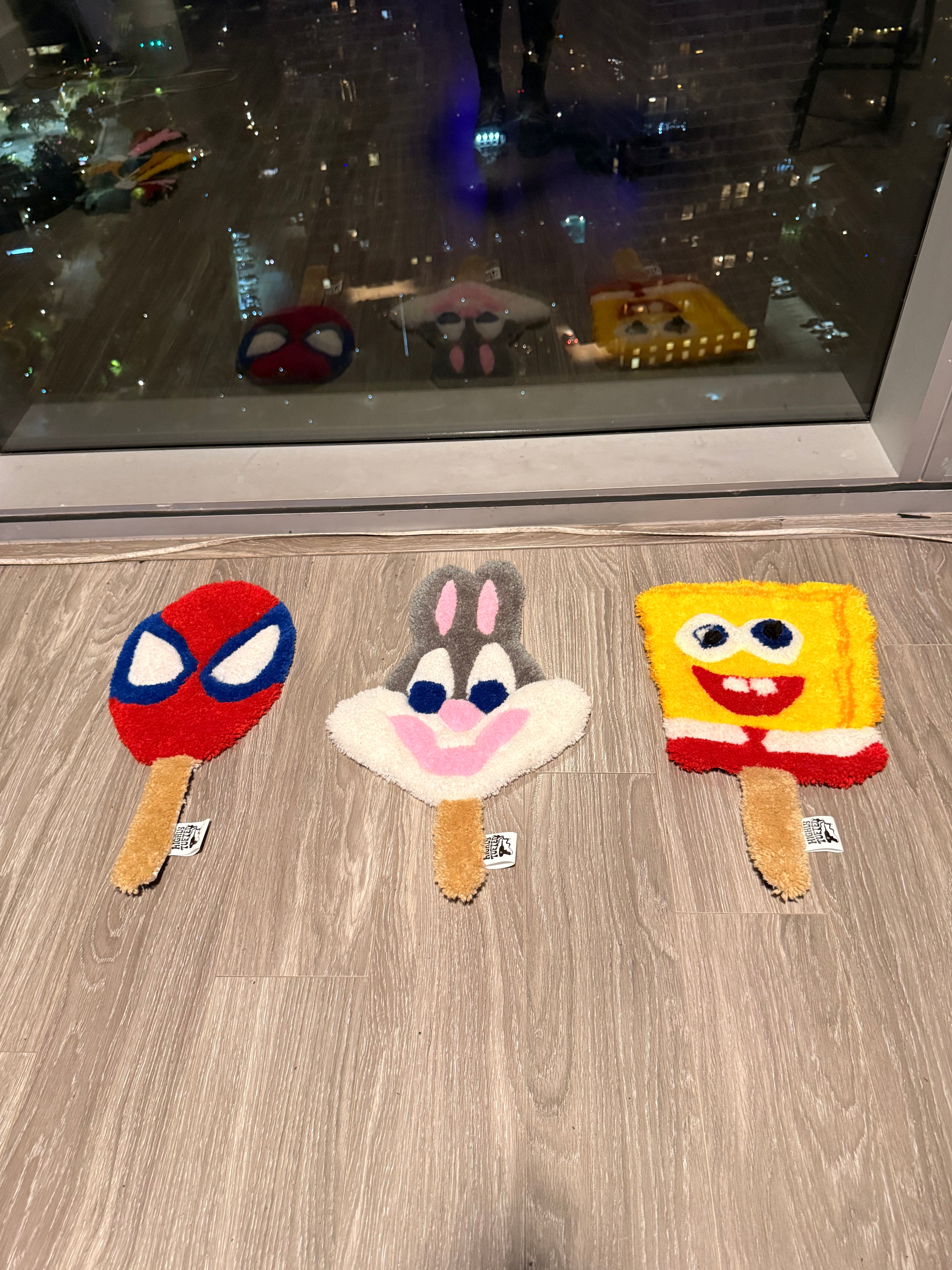 Popsicle Character Wall Rug